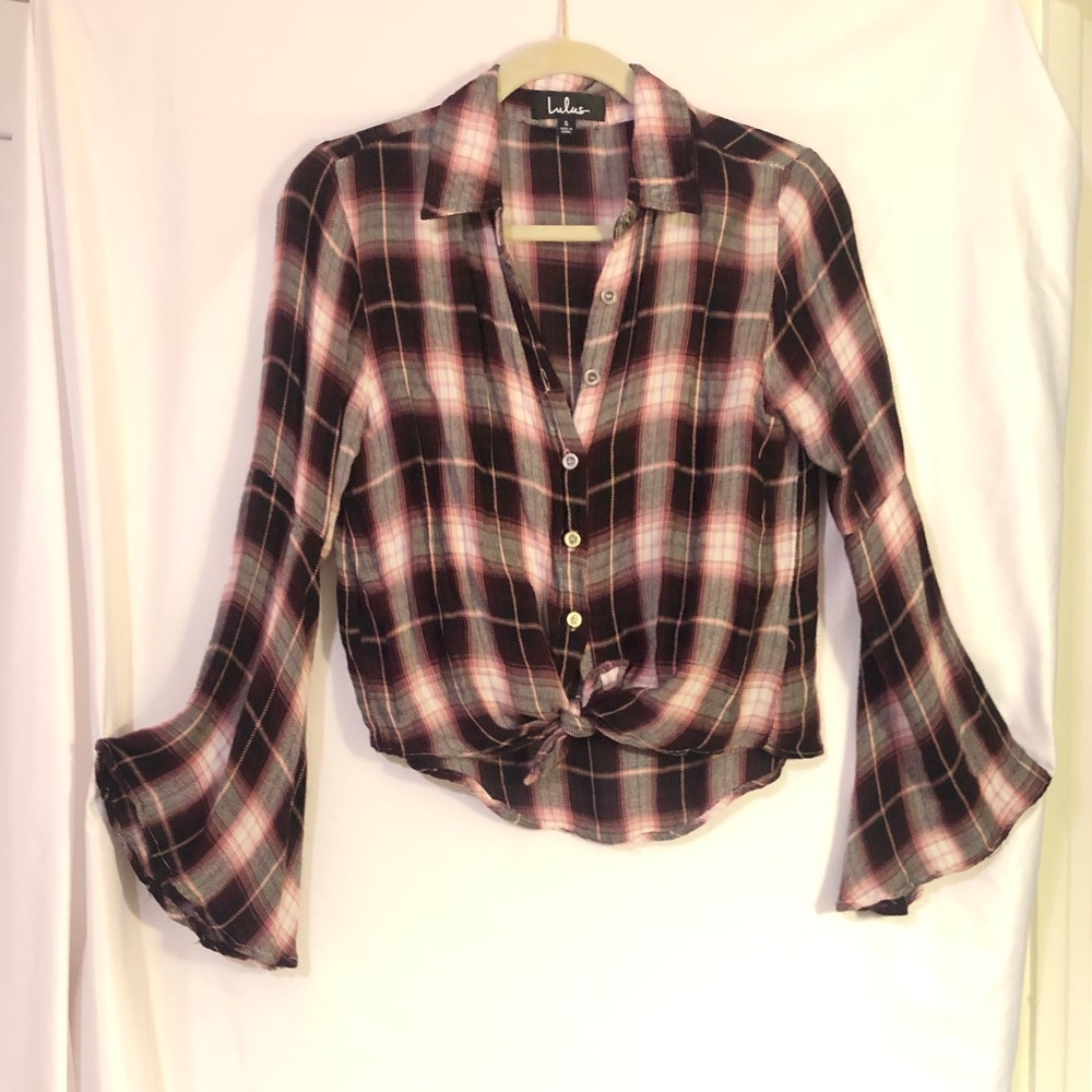Flannel- Long Bell Sleeves